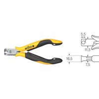 Кусачки Professional ESD, широкая головка с маленьким выступом, 115 мм WIHA 27453